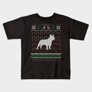 French Bulldog Ugly Christmas Sweater Gift For Dog Lover Kids T-Shirt